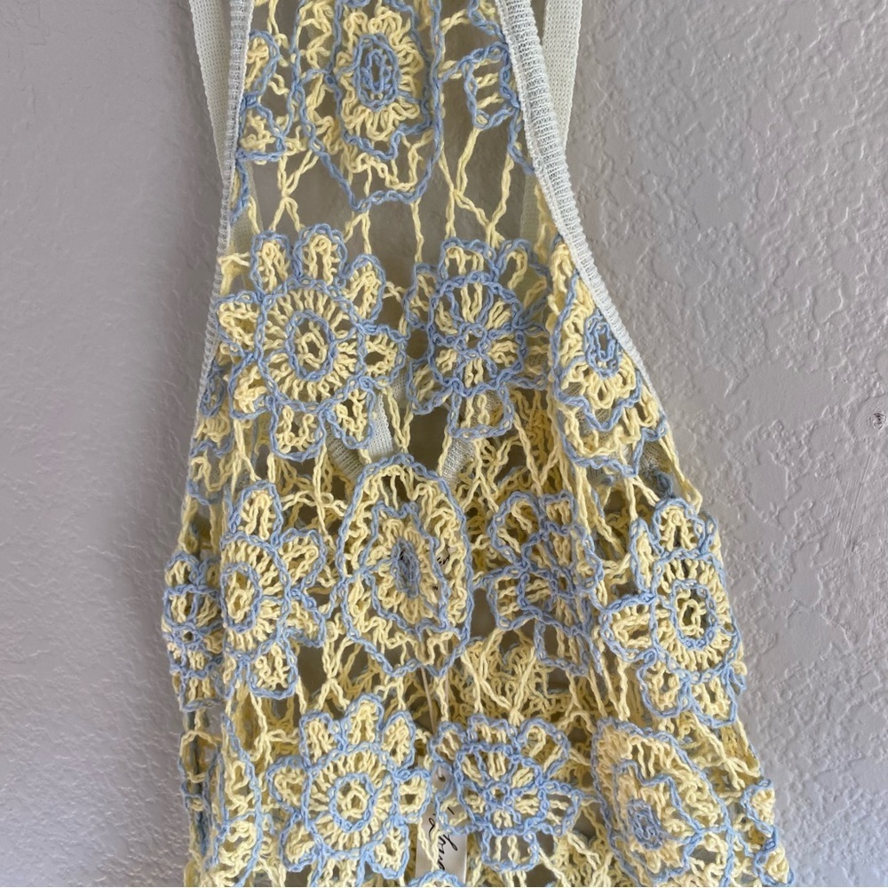 For Love & Lemons Kaya Mini Dress - Light Blue - Picture 8 of 10